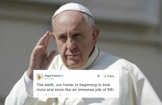 The Pope tweeted that the earth is a pile of filth and the internet couldn't stop cracking jokes