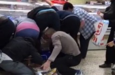 Video: Tesco shoppers filmed fighting over reduced-price meat