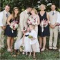 The wedding photographer said 'kiss'... and the flower girl did just that