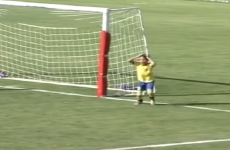 Don't you dare laugh at this poor, unfortunate young footballer!