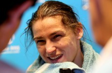 Katie Taylor is fighting an Azerbaijani on home turf next... but does she look like she's worried?