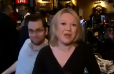 This guy realised he was on live TV and hammed it up for all he's worth