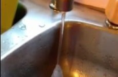 It's so cold in this part of Australia that icicles are coming out of the tap