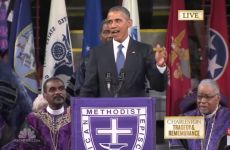 Barack Obama delivers rousing eulogy for those killed in hate crime