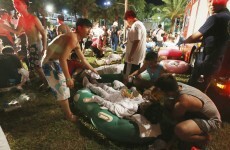 Horrifying footage shows fire ripping through crowd at water park, injuring 500 people