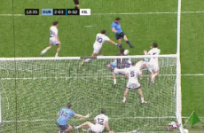 Ouch! Diarmuid Connolly got whacked full in the face by Bernard Brogan's powerful volley