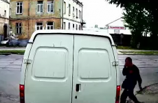 This video of a man crashing into a van proves you should never text and walk