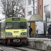 The Dart was delayed after a naked man got onto the tracks