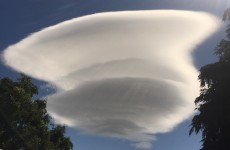 These really unusual clouds have been appearing over Dublin today