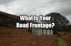 What Is Your Road Frontage?