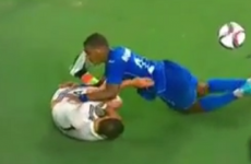 This awkward fall could scupper Javier Hernandez's chance of a transfer