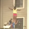 Girls jump from window to escape fire in their home