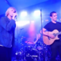 Gary Neville joins legendary Madchester band on stage to show off his guitar skills