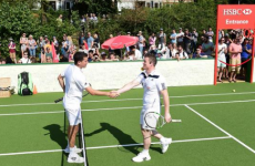 BOD shows up at Wimbledon and brings his gear along to take on Tim Henman