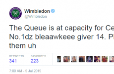 Was the official Wimbledon account drunk tweeting this morning?