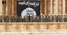 Hundreds gather in amphitheatre to watch teen IS fighters kill soldiers