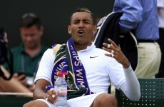 Nick Kyrgios completely stopped trying during his Wimbledon meltdown today