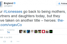 The England Twitter account is getting a lot of heat for describing their footballers as "mothers, partners and daughters"