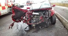 Two hospitalised after Dublin collision