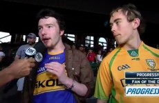 These two lads were interviewed live on US TV in their GAA jerseys and it was gas