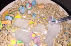 Eating cereal with ice cubes is now a thing