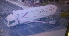 Delays on DART line as lorry crashes into level crossing