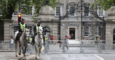 Lots of gardaí turned up for a protest that never happened outside Leinster House today