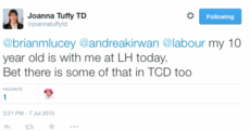Labour TD insists she wasn't suggesting parents bring their children to work
