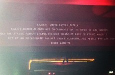 Lillie's: Our 'chavs and scangers' sign is not a mission statement