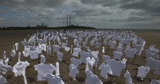 This haunting installation - using 556 baby vests - had people talking in Dublin today