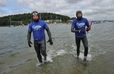 2 adventurers are a quarter of the way through the first-ever round-Ireland swim