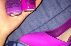 Not a single person can decide which nail polish matches this shoe best