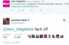Caroline Flack had the perfect comeback to a magazine that said she was pregnant