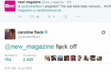 Caroline Flack had the perfect comeback to a magazine that said she was pregnant