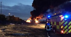 Large fire near Dublin Airport brought under control