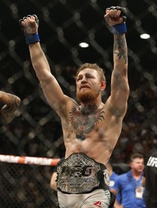 Conor McGregor is bringing a UFC belt back home to Ireland