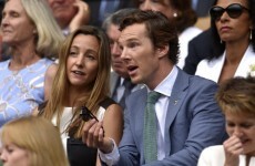 Benedict Cumberbatch took his dad to Wimbledon and distracted everyone