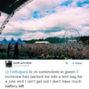 This guy tweeted he was 'trapped in a tent bag' at T In The Park and sparked a frenzy