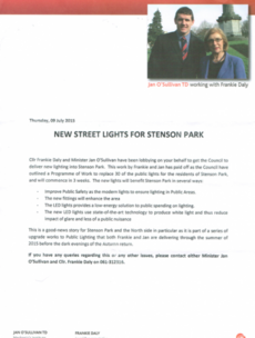The curious case of a leaflet, some street lights and a war of words