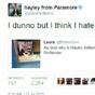 Paramore's Hayley Williams is featured on this poster in Portlaoise... and she's not impressed