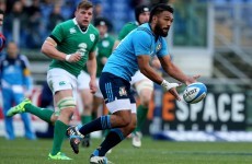 Blow for Italy as Haimona a major doubt for World Cup