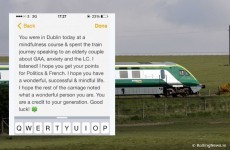 Irish Rail are trying to find a 'wonderful' young boy to give him this message