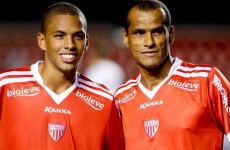 World Cup winner Rivaldo and his 20-year-old son both score in the same game