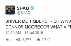 So, Shaquille O'Neal seems to think that Irish people are pirates...