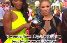 UFC star Ronda Rousey just handed Floyd Mayweather an amazing burn