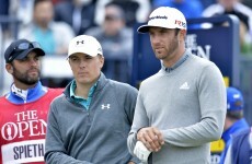 Dustin Johnson grabs the lead at the Open as Spieth tucks in behind pace-setters