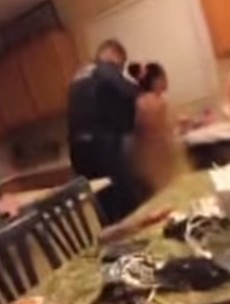 WATCH: Police officer arrests naked woman after 'illegally' entering her house
