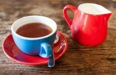 This guy has been drinking tea wrong his whole life -- like, REALLY wrong