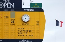 Play at St Andrews to resume after 5pm but The Open will have a Monday finish