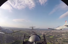 Here is the view you would have if you were a fighter pilot